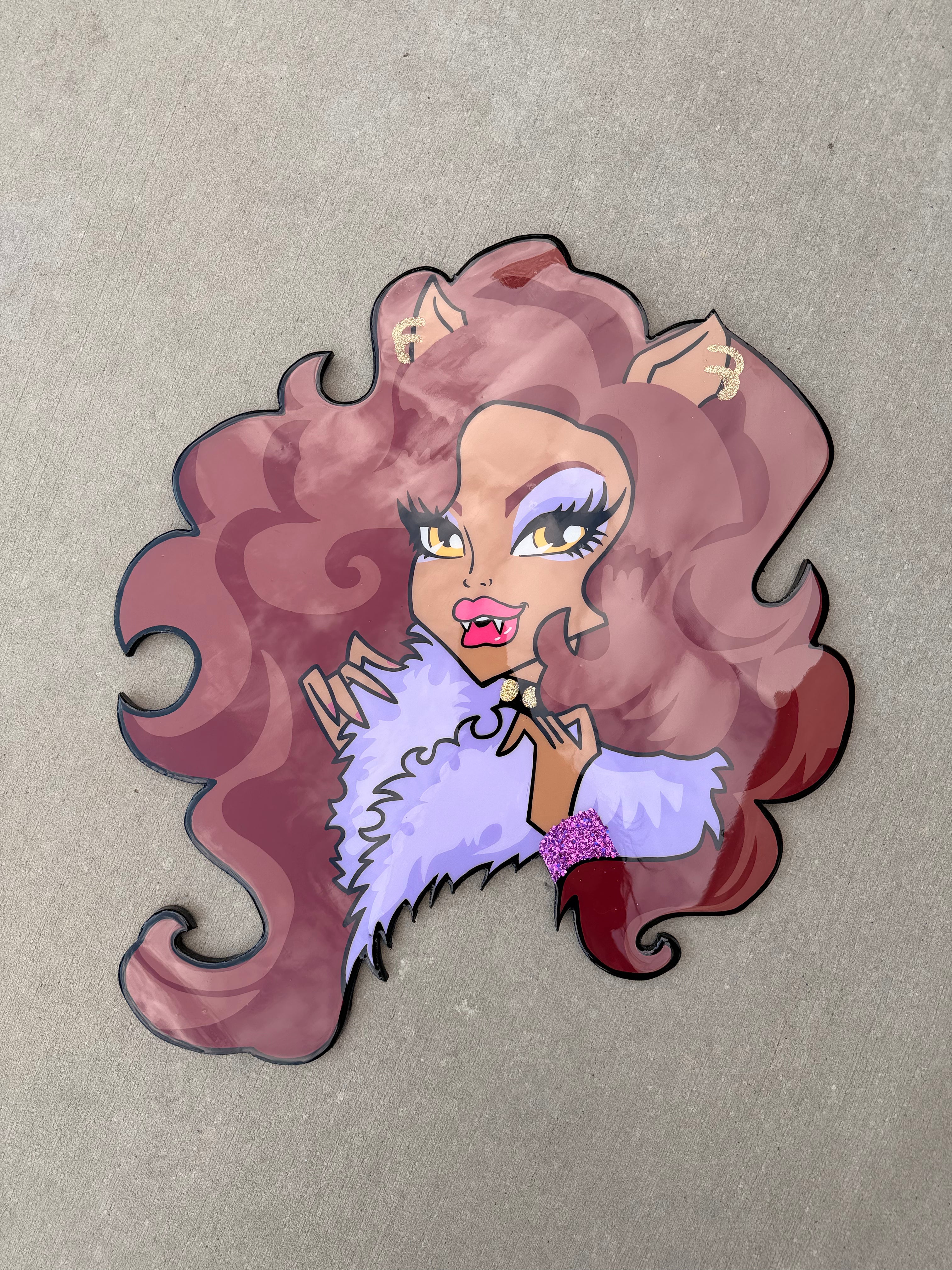 Clawdeen Wolf Wall Board