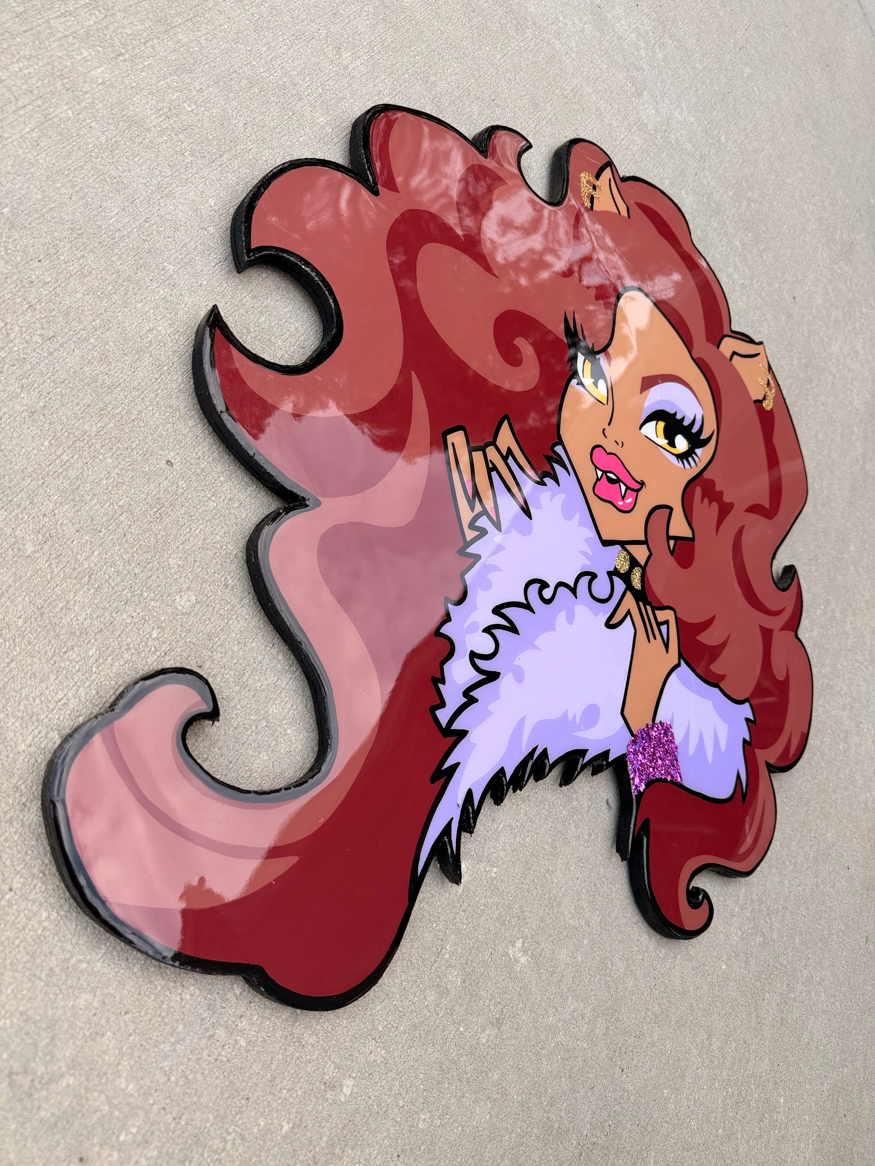 Clawdeen Wolf Wall Board
